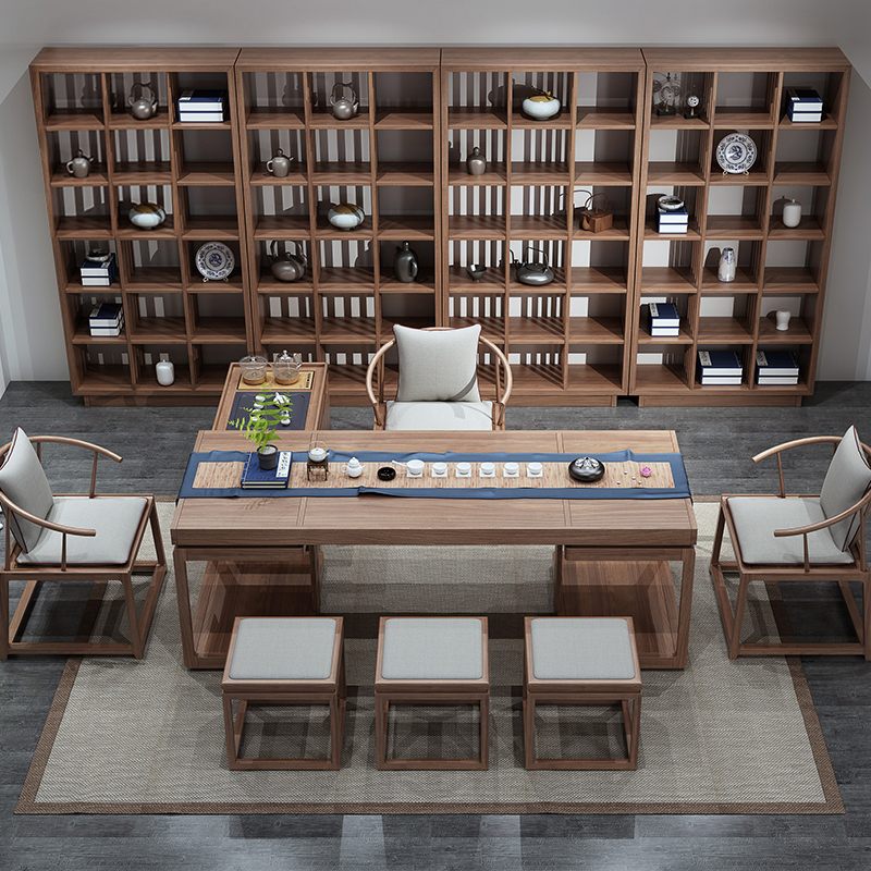 全實(shí)木茶桌組合B