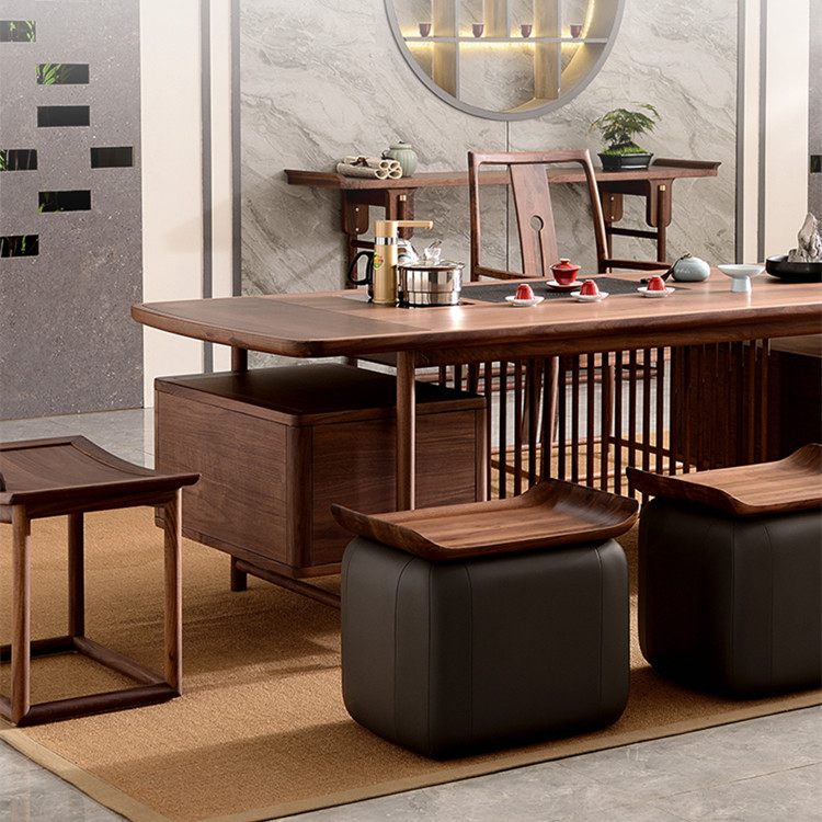 全實(shí)木茶桌組合C